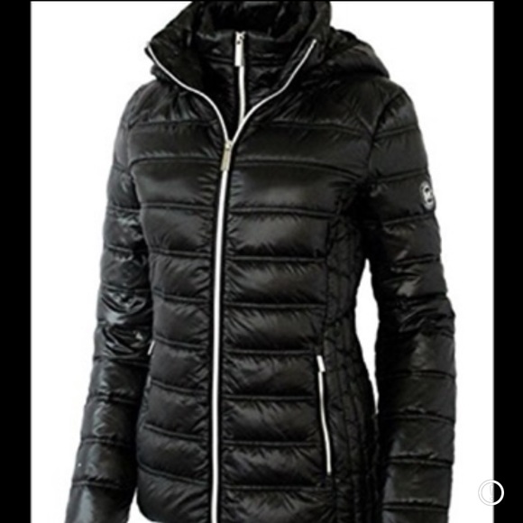 MICHAEL KORS Quilted Nylon Packable Puffer Jacket In Black | XS